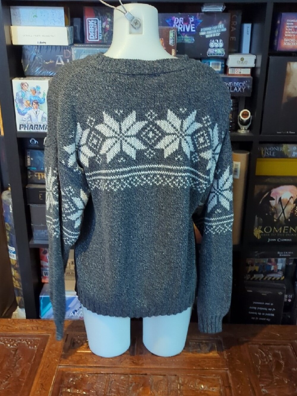 Size M 🍂 Weatherproof Vintage Nordic Snowflake Knit Sweater 🍂 - Picture 4 of 16
